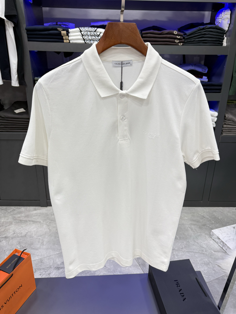 Calvin Klein Premium Beyaz Polo Yaka