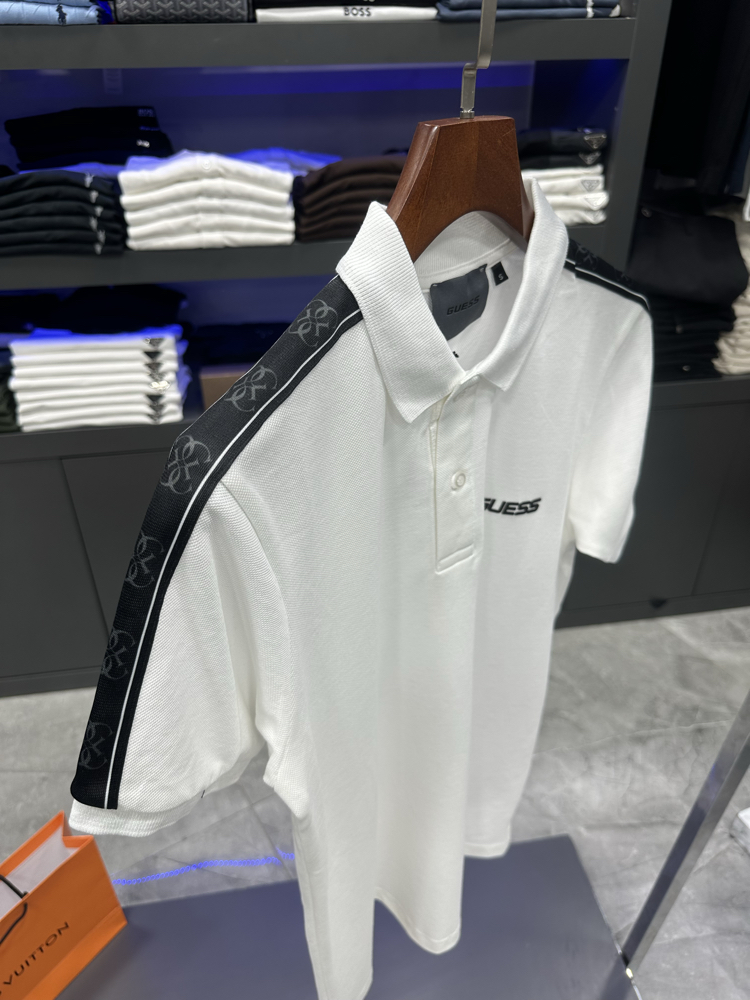 Guess Omuz Baskılı Premium Polo Yaka 