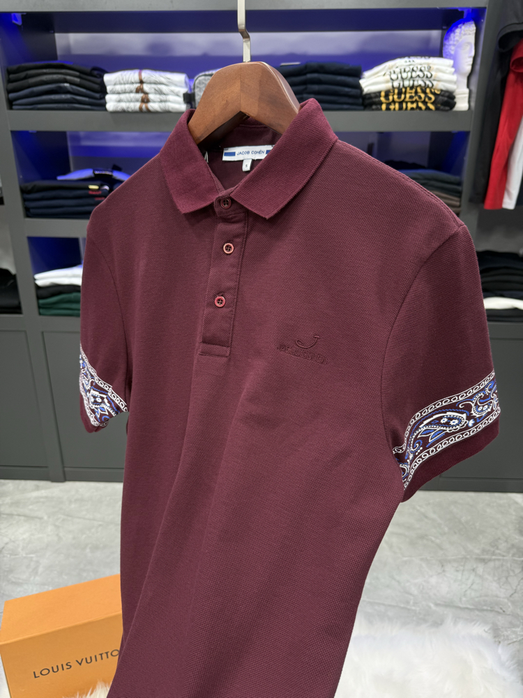 Jacob Cohen Premium Polo Yaka -Bordo