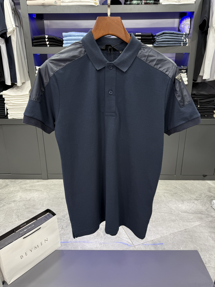 Prada Premium Lacivert Polo Yaka