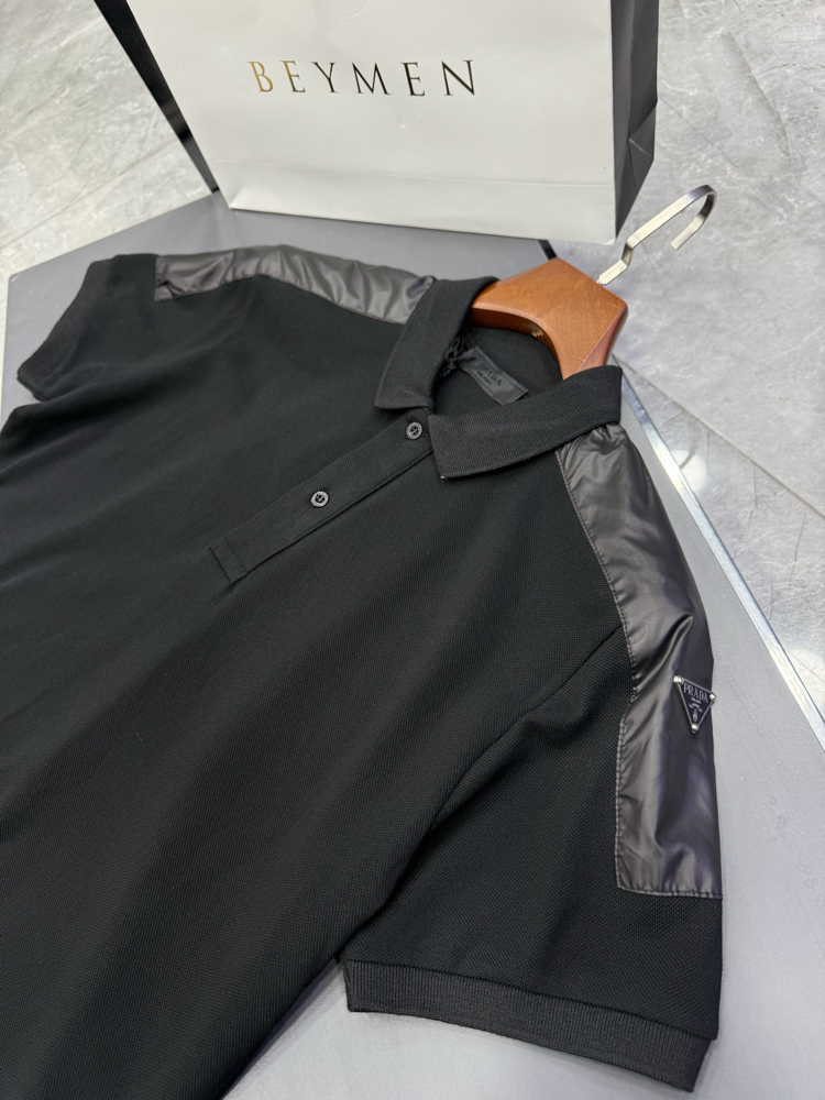 Prada Premium Siyah Polo Yaka