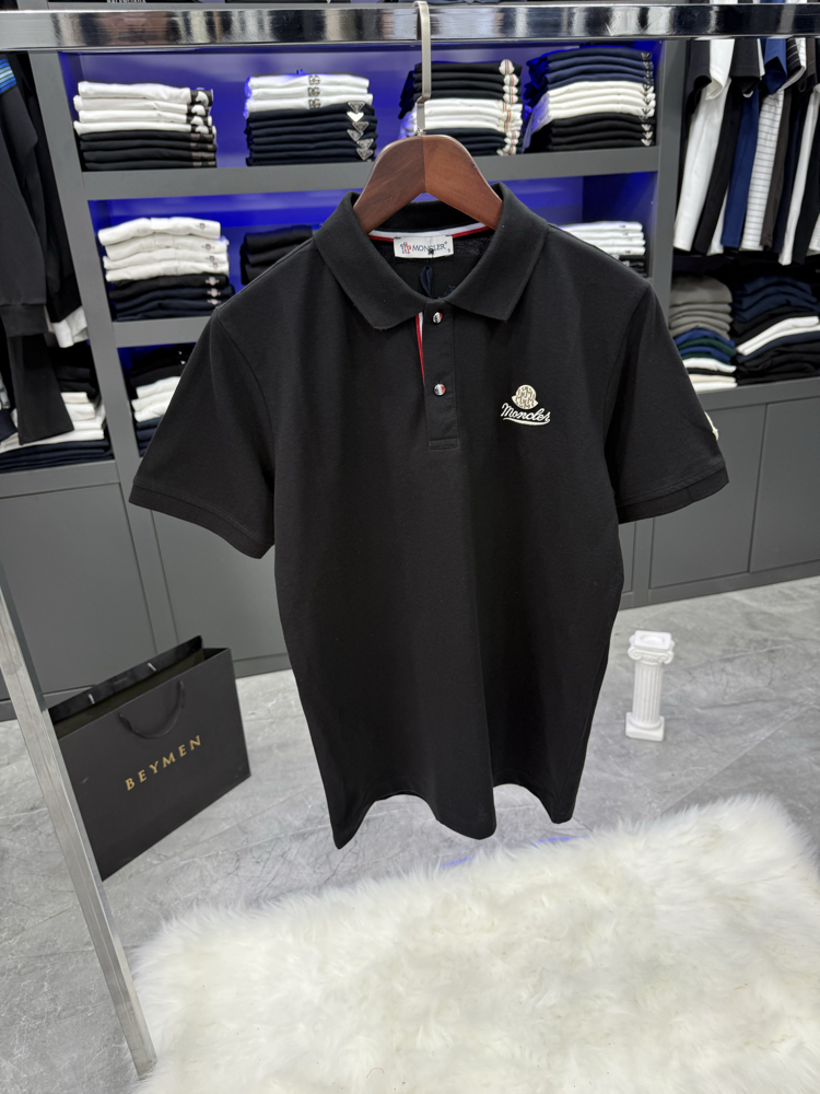 Moncler Polo Yaka-Siyah