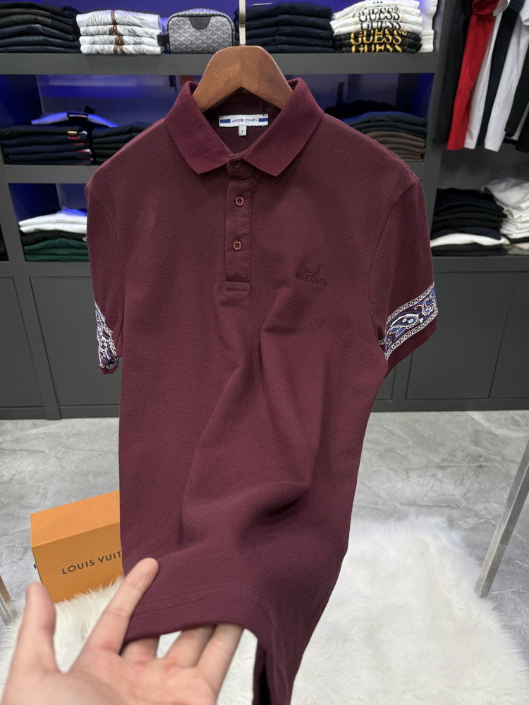 Jacob Cohen Premium Polo Yaka -Bordo