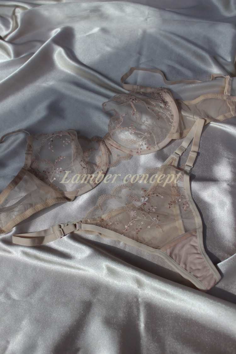 Powder Pink Spring Bra Set