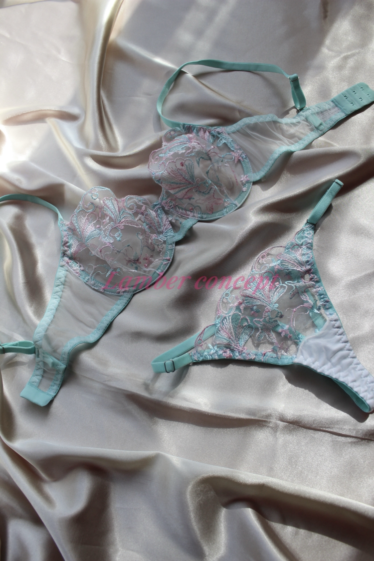 Blues Minky Bra Set