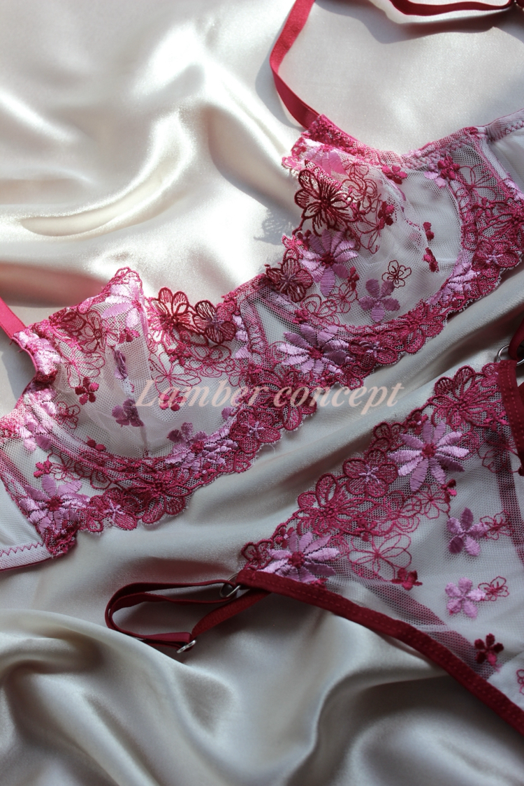 Daisy Pink Bra Set