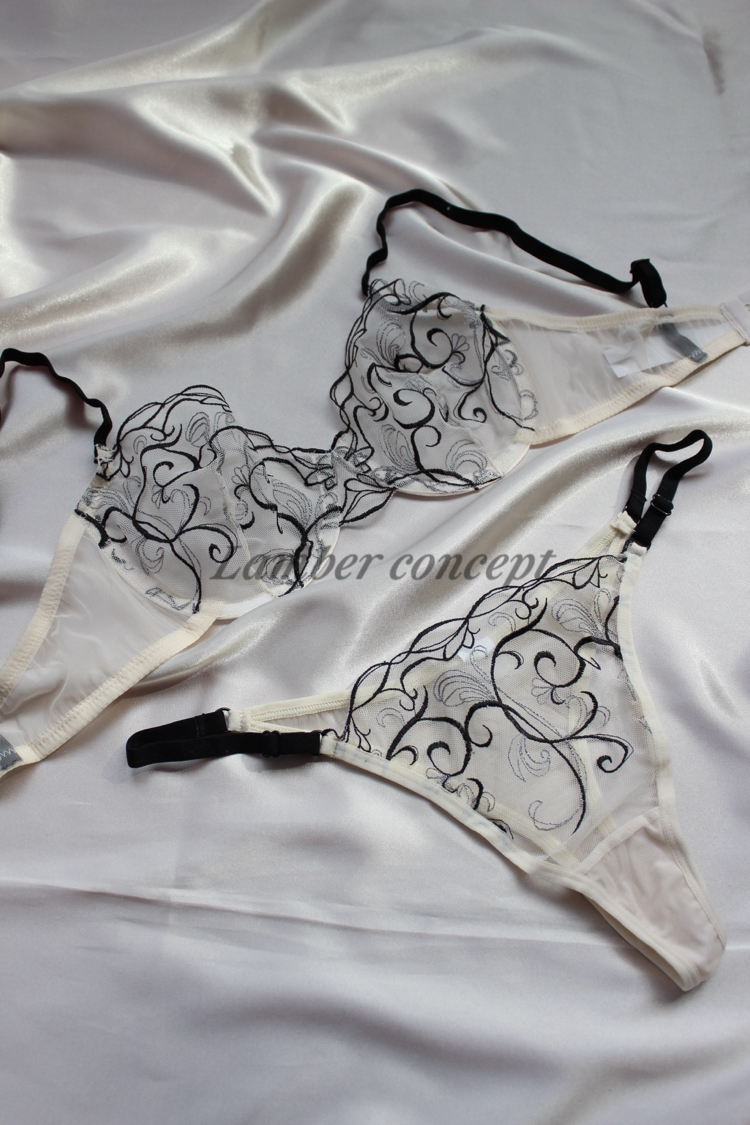 Midnight Lace Bra Set