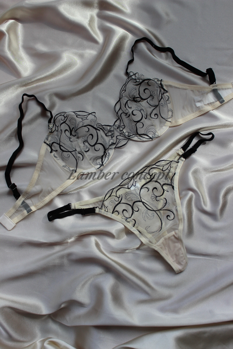 Midnight Lace Bra Set