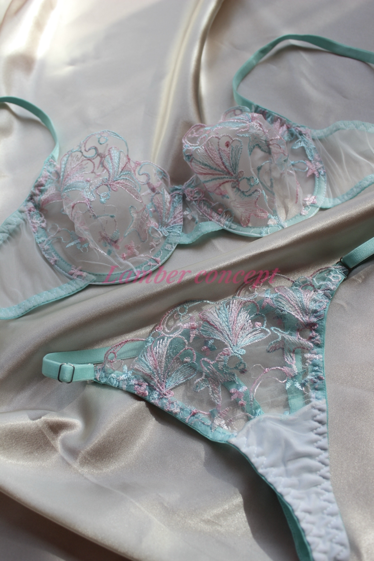 Blues Minky Bra Set