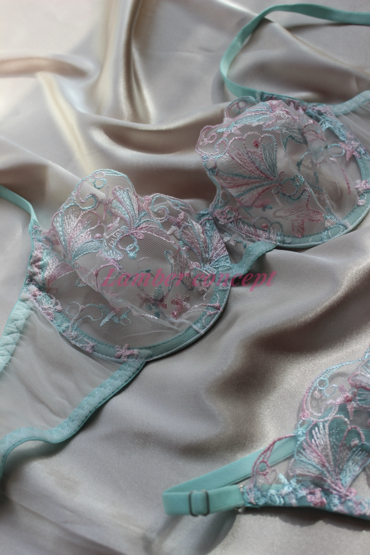 Blues Minky Bra Set