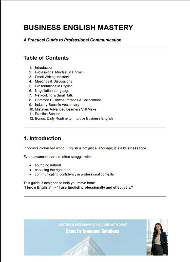 Business English Booklet