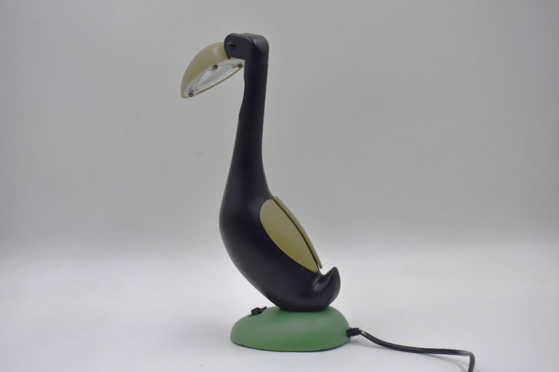 Vintage Flamingo Halojen Masa Lambası, 1990s