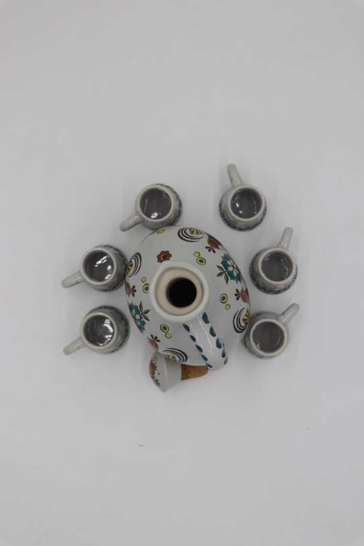 Ulmer Keramik Folk Art Karaf Set
