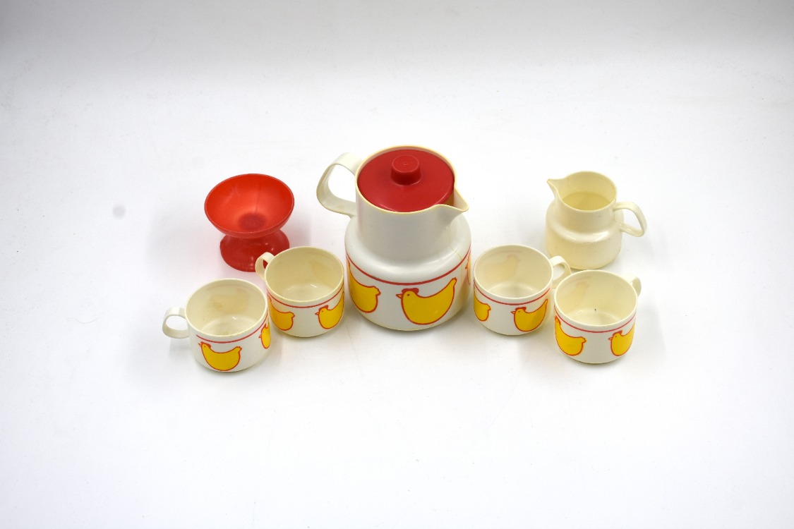 Vintage Oyuncak Plastik Çay Seti