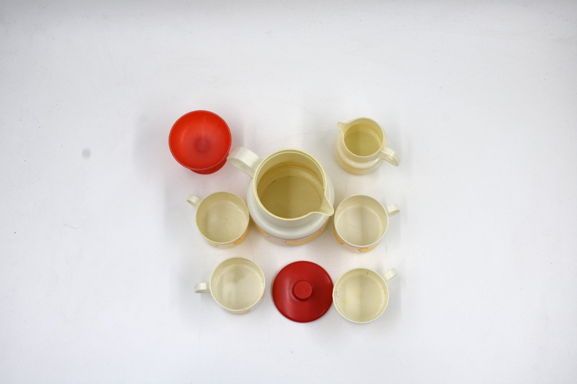 Vintage Oyuncak Plastik Çay Seti