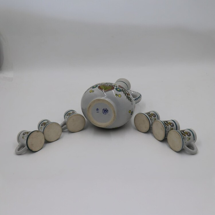Ulmer Keramik Folk Art Karaf Set