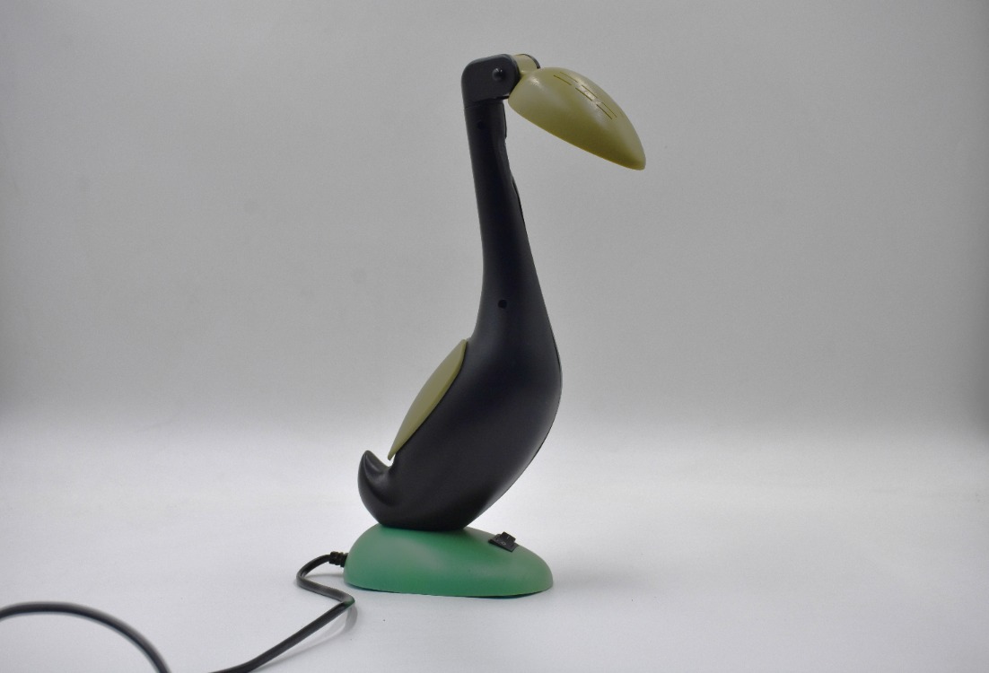 Vintage Flamingo Halojen Masa Lambası, 1990s