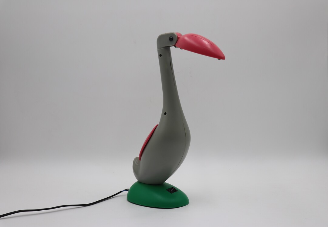 Vintage Flamingo Holojen Masa Lambası, 1990s