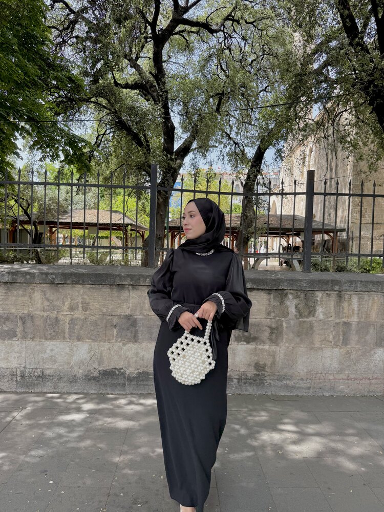Sade krep kumaş abiye