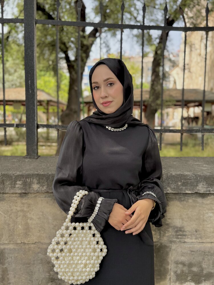 Sade krep kumaş abiye