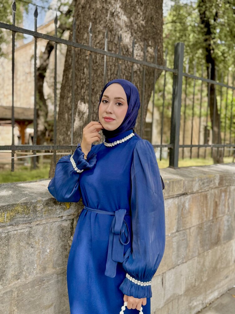 Sade krep kumaş abiye