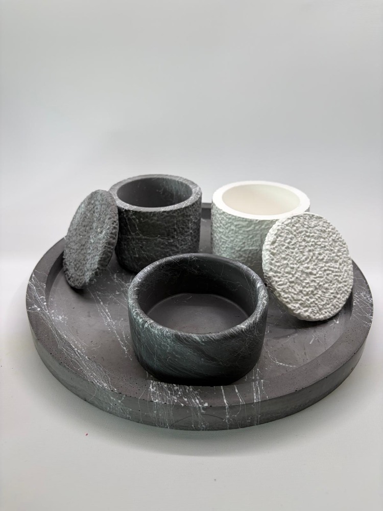 Mermer Desen Tabak / Taş Serisi