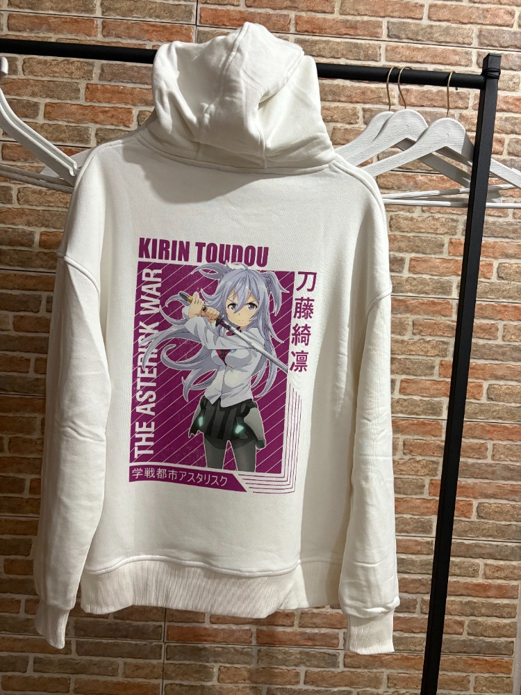 Kişiye Özel Baskı – Oversize Beyaz Hoodie / Sweatshirt