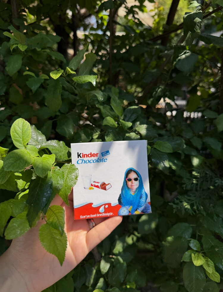 Kişiye Özel Kinder Çikolata ( Açıklamayı Okuyunuz) 