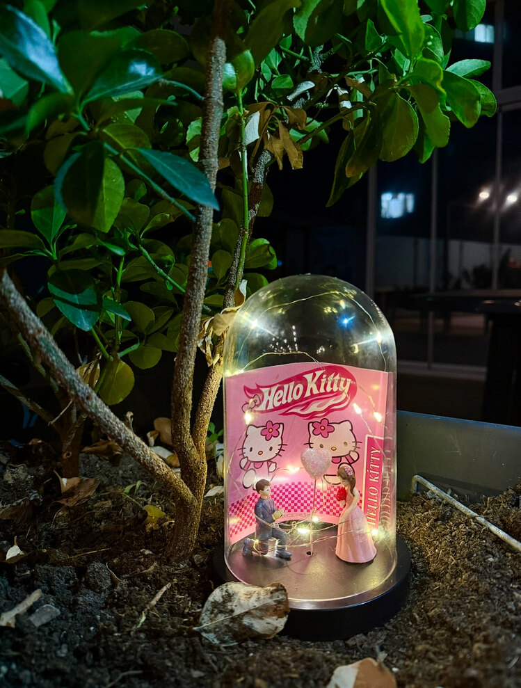 Ledli Hello Kitty Solmayan HotWheels Fanus 