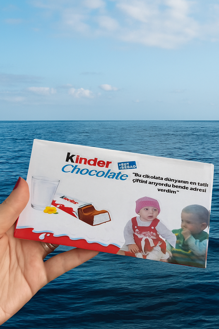 Kişiye Özel Kinder Çikolata (Büyük Boy)