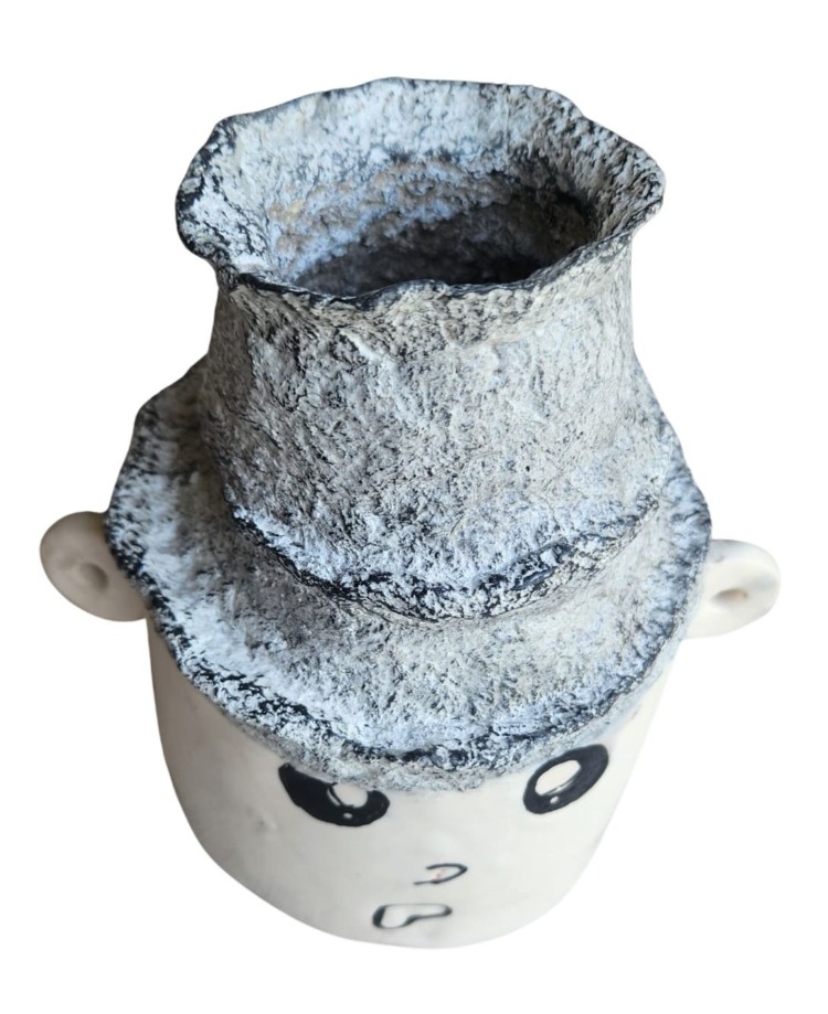 Seramik Mix Paper Clay Vazo