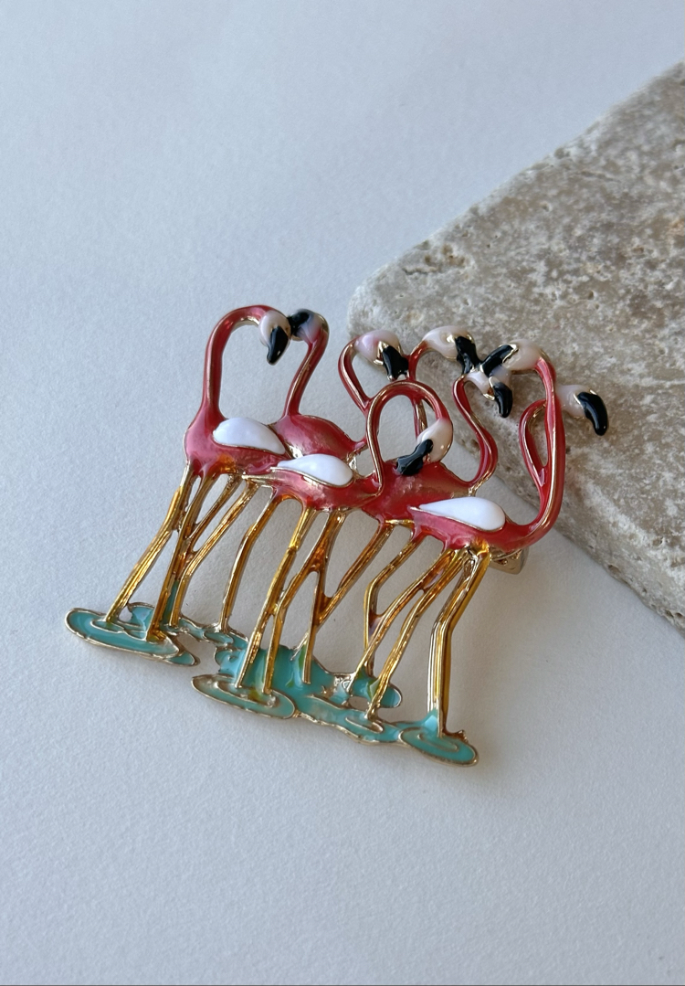Flamingo Broş