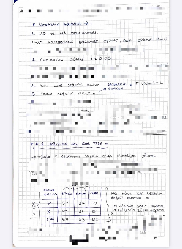 İstatistik Final Notları