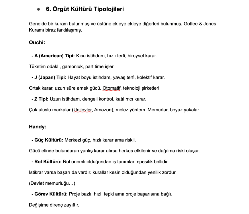 Endüstri ve Örgüt Psikolojisi Final Notları