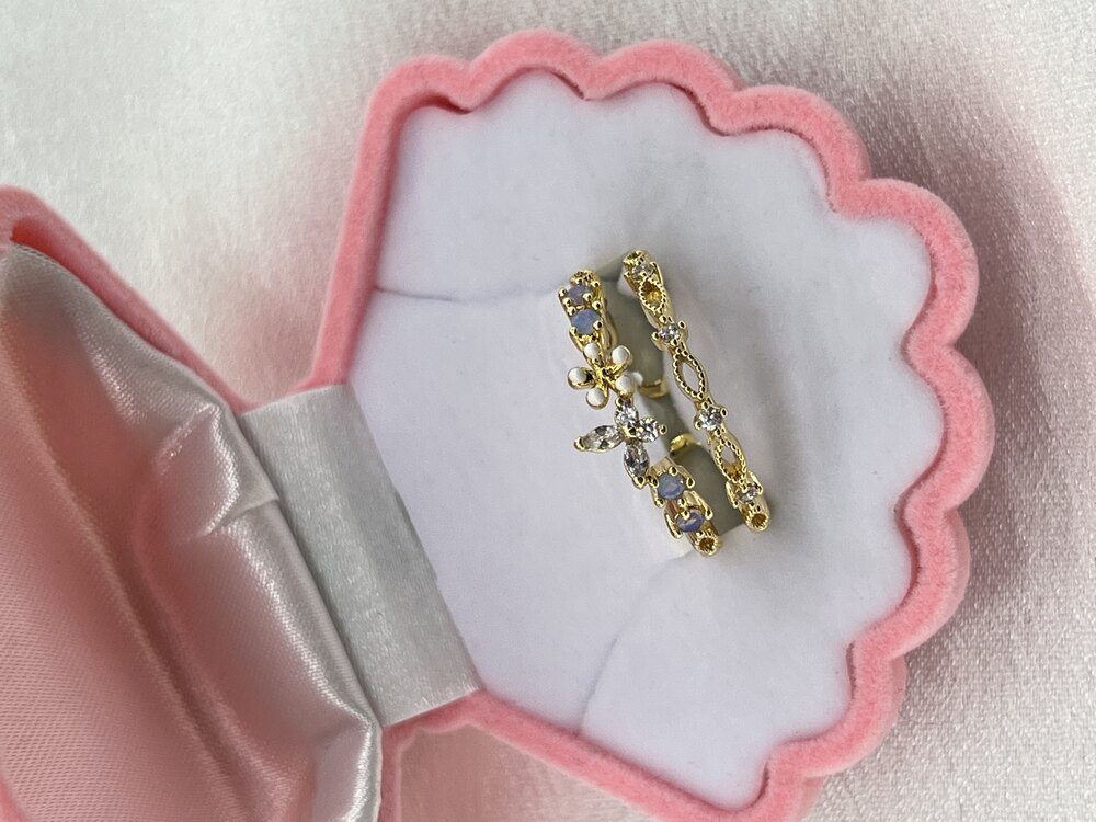 Gold Zirkon Kaplama VIP Ayarlanabilir Yüzük