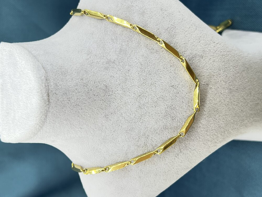 Erkek Gold 60 cm Uzunluğunda Çelik Zincir Kolye