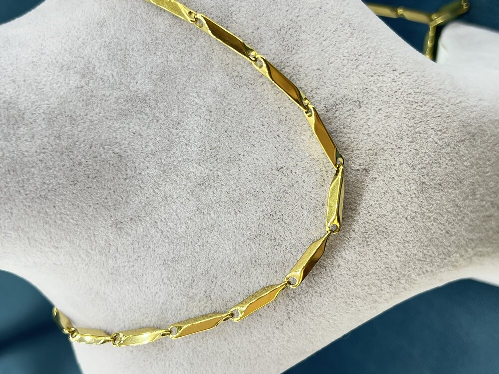 Erkek Gold 60 cm Uzunluğunda Çelik Zincir Kolye
