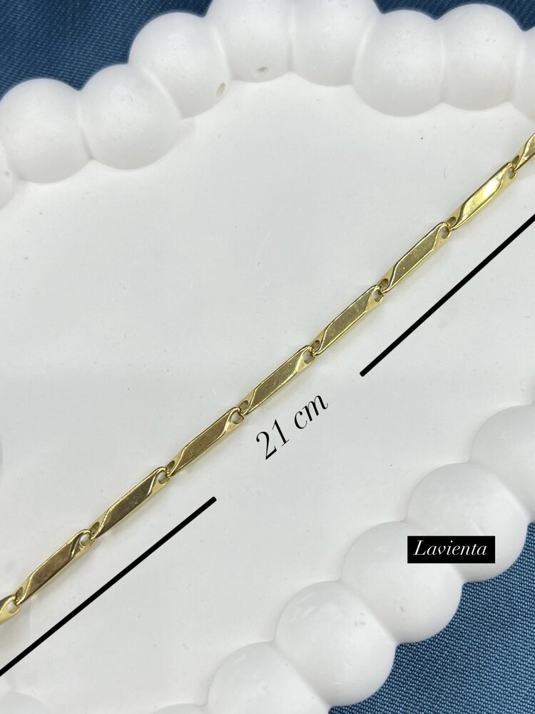 Erkek Gold 21 cm Uzunluğunda Çelik Bileklik
