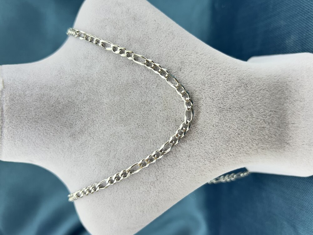 Erkek Gümüş 60 cm Uzunluğunda 3.5 mm Kalınlığında Çelik Zincir Kolye