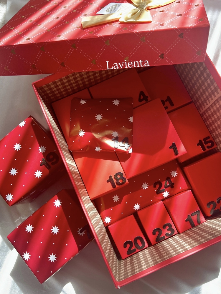 Kişiye Özel 24’lü Takı Advent Calendar Kutusu (İÇERİK AÇIKLAMADA) Kırmızı Kutu