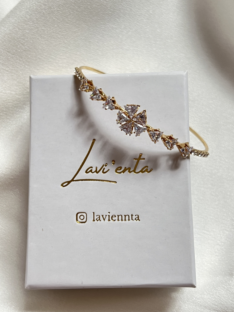 Gold Her Kola Uyumlu VIP Zirkon Taşlı Bileklik 
