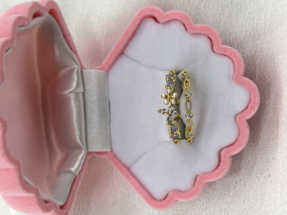 Gold Zirkon Kaplama VIP Ayarlanabilir Yüzük