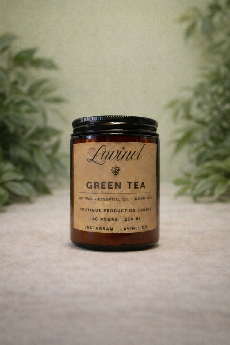 Green Tea Amber Kavanoz mum