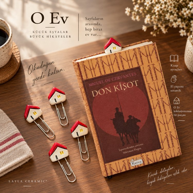 O Ev Seramik Kitap Ayracı