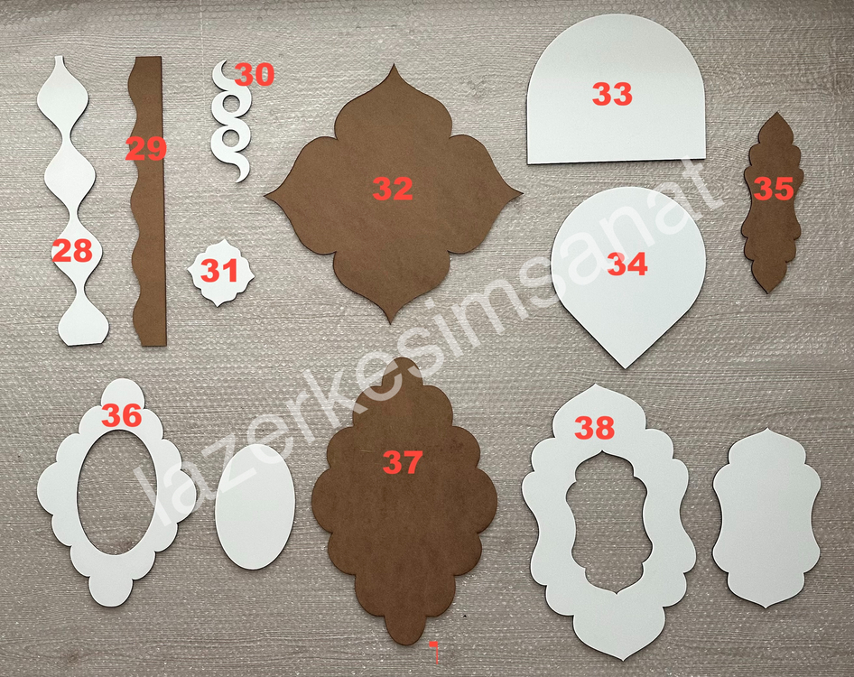 Ahşap Kalıp - Seçimli(28-38)