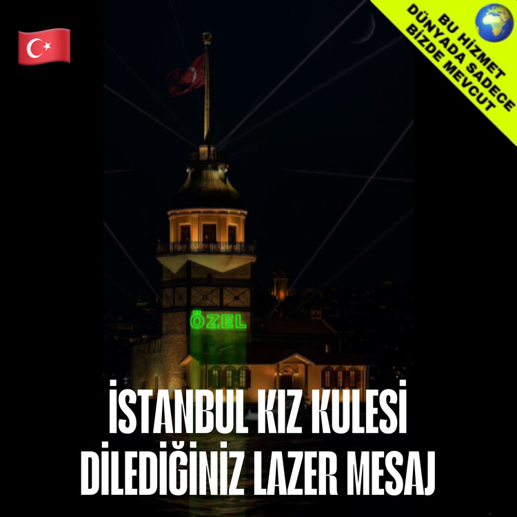 İSTANBUL KIZ KULESİ DİLEDİĞİNİZ YAZI MONTAJ VİDEO