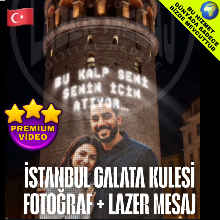 PREMİUM GALATA KULESİ FOTOĞRAF YANSITMALI MONTAJ VİDEO