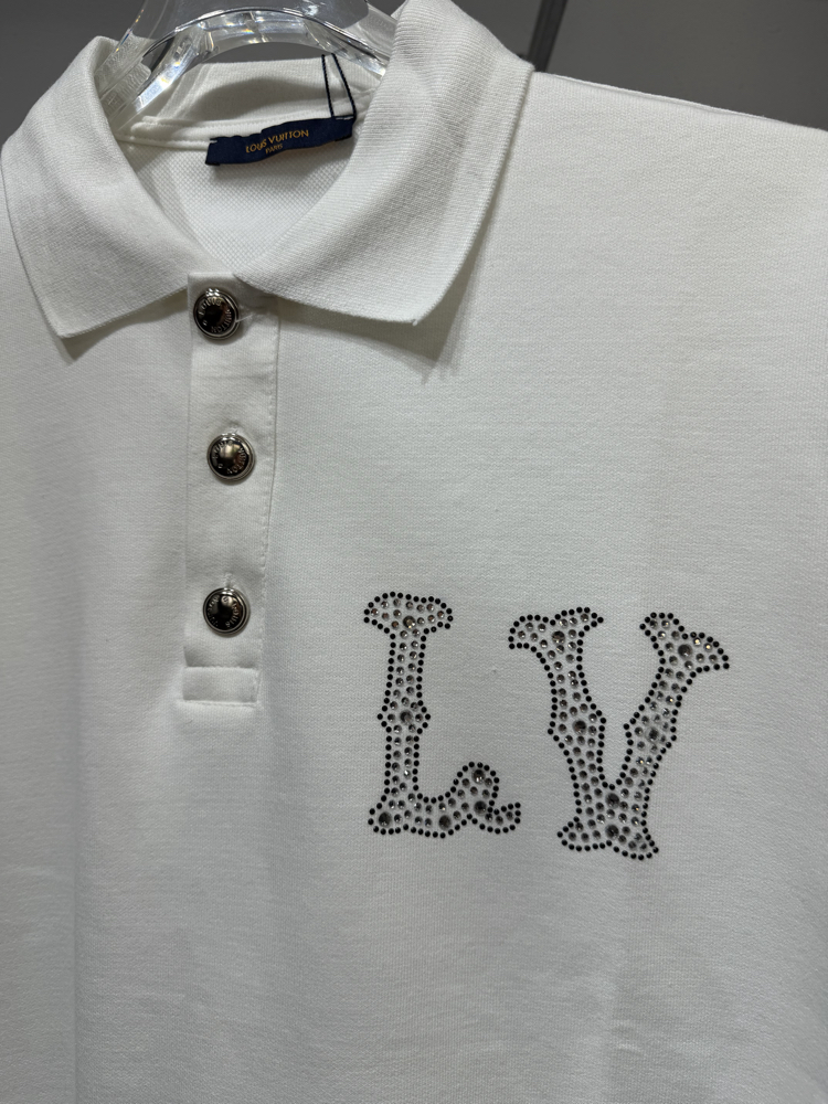Louis Vuitton Taşlı Polo Yaka