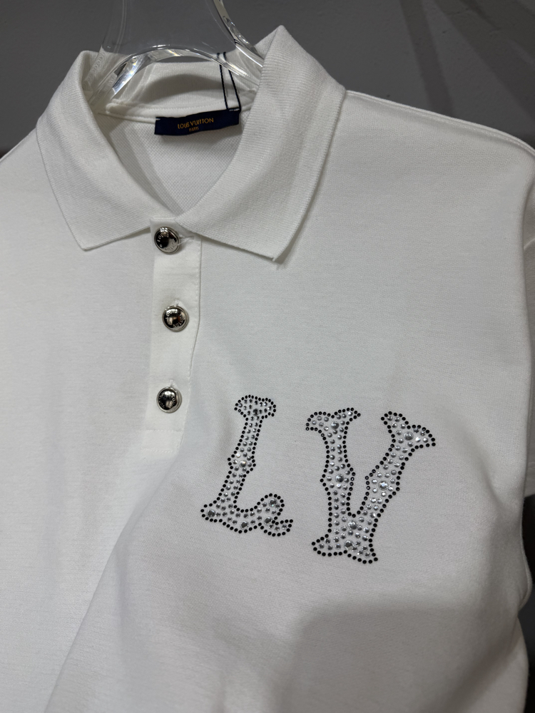 Louis Vuitton Taşlı Polo Yaka