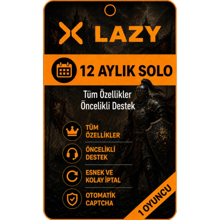 12 Aylık Solo Key (1 Oyuncu)